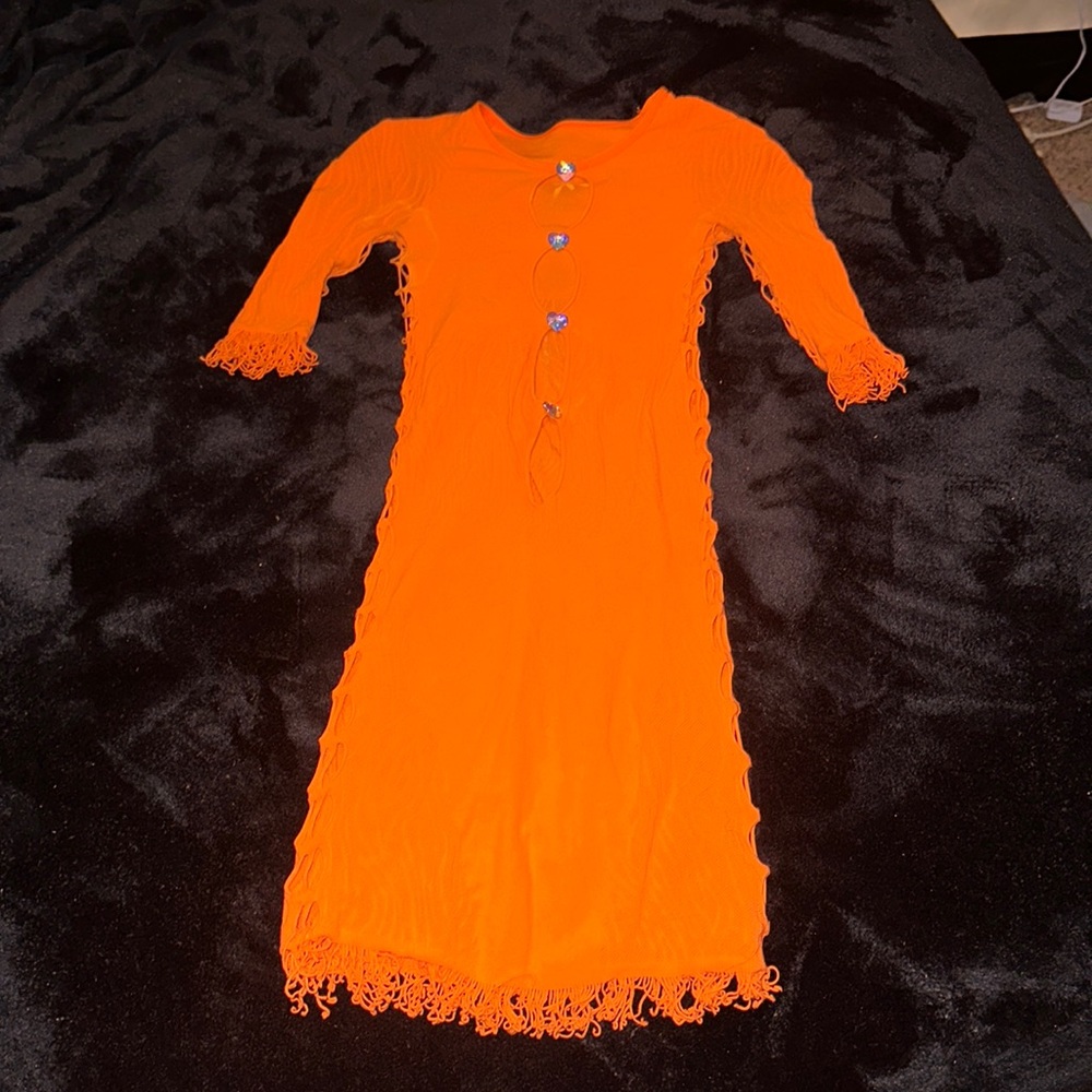 Poster Girl - Miranda Dress in Tangerine